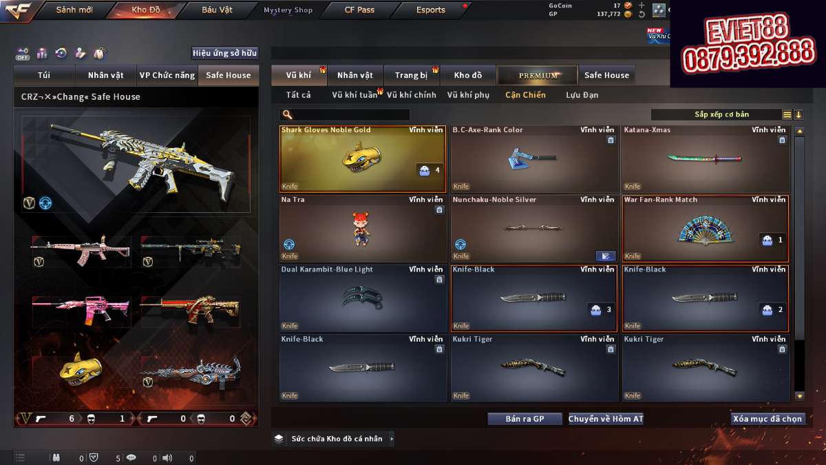 shop acc cf uy tin gia re